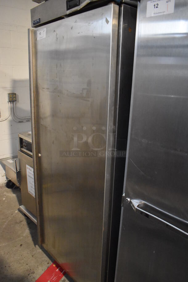 Norlake NR1SS Stainless Steel Commercial Single Door Reach In Cooler w/ Poly Coated Racks. 115 Volts, 1 Phase. 28x34x83.5. Tested and Powers On But Does Not Get Cold - Image 7 of 7