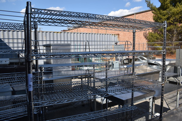 Chrome Finish 6 Tier Wire Shelving Unit. BUYER MUST DISMANTLE. PCI CANNOT DISMANTLE FOR SHIPPING. PLEASE CONSIDER FREIGHT CHARGES. 48x18x73 - Image 3 of 4