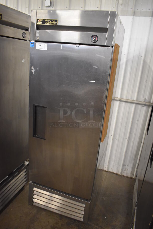 2013 True T-23F ENERGY STAR Stainless Steel Commercial Single Door Reach In Freezer w/ Poly Coated Racks on Commercial Casters. 115 Volts, 1 Phase. 27x30x83.5. Tested and Working! - Image 2 of 6
