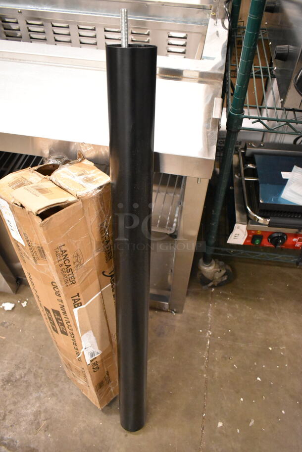 BRAND NEW SCRATCH AND DENT! Lot of 4 Table Columns Including 164TCOLROD25 Lancaster Table & Seating 25 3/16" Standard Height Table Base Column and Rod.  - Image 3 of 8