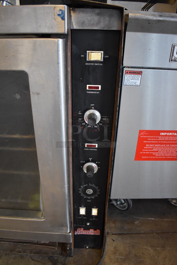 Vulcan Snorkel Stainless Steel Commercial Natural Gas Powered Full Size Convection Oven w/ View Through Doors, Metal Oven Racks and Thermostatic Controls. 40x40x35 - Image 10 of 10