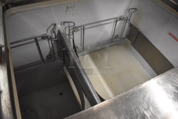 Stainless Steel Commercial Ice Cream Dipping Cabinet w/ 3 Stainless Steel Ice Cream Tub Collars. 125 Volts, 1 Phase. 68x30x60. Tested and Working! - Image 6 of 9