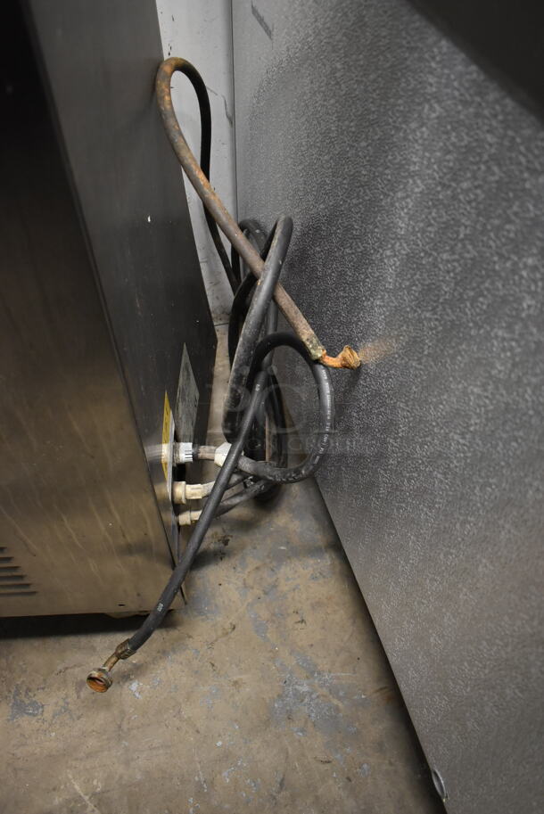 Taylor C118-33 Stainless Steel Commercial Floor Style Water Cooled Batch Freezer on Commercial Casters. 208-230 Volts, 3 Phase.  - Image 6 of 7