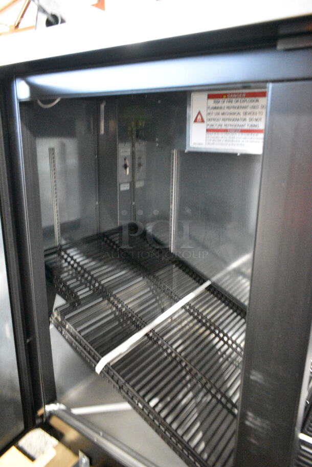 BRAND NEW SCRATCH AND DENT! 2024 True TBB-2G-HC-LD Metal Commercial 2 Door Back Bar Refrigerator with LED Lighting. 115 Volts, 1 Phase. Tested and Powers On But Does Not Get Cold - Image 6 of 9