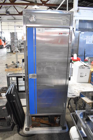 Carter Hoffmann PHB-450A Stainless Steel Commercial Holding Rack on Commercial Casters. 120 Volts, 1 Phase. 29x35x74. Tested and Powers On But Temps at 71 Degrees