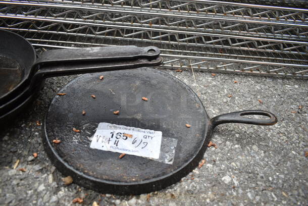 ALL ONE MONEY! Lot of 4 Cast Iron Skillets. - Image 3 of 4
