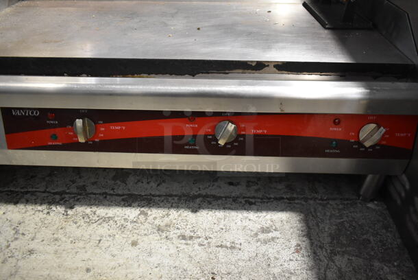 Avantco 177EG36N Stainless Steel Commercial Countertop Electric Powered Flat Top Griddle. 208/240 Volts.  - Image 4 of 6