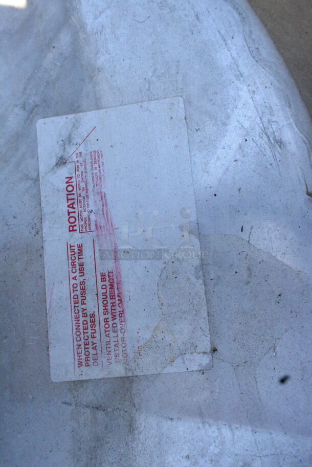 Penn Air Metal Commercial Rooftop Mushroom Exhaust Fan.  - Image 6 of 8
