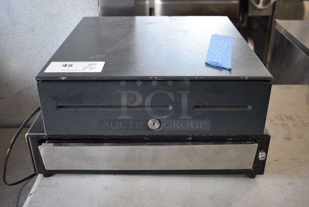 2 Various Metal Cash Drawers. Includes 16x17x5. 2 Times Your Bid!
