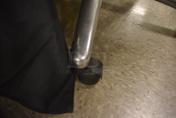 Black Mesh Office Chair on Wheels - Image 4 of 5