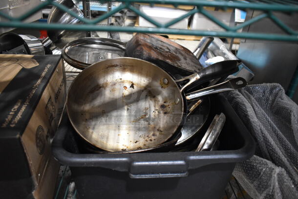 ALL ONE MONEY! Metro Lot of Various Items Including Air Pot, Cutting Board Rack, Metal Baking Pans, Metal Pipes. Does Not Include Shelving Unit.  - Image 10 of 12