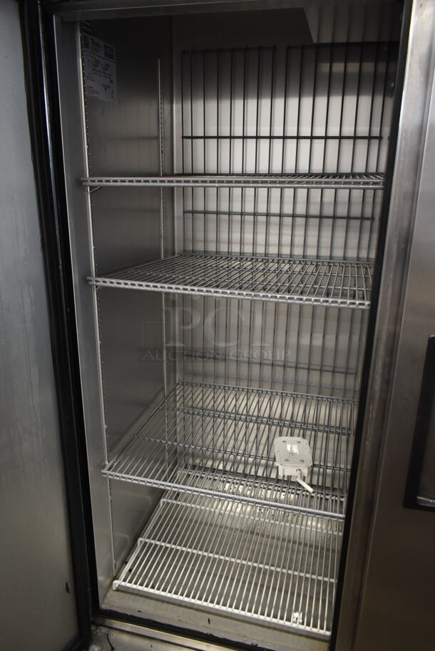 2017 True T-72F-HC Stainless Steel Commercial 3 Door Reach In Freezer w/ Poly Coated Racks on Commercial Casters. 115 Volts, 1 Phase. Tested and Working! - Image 6 of 9