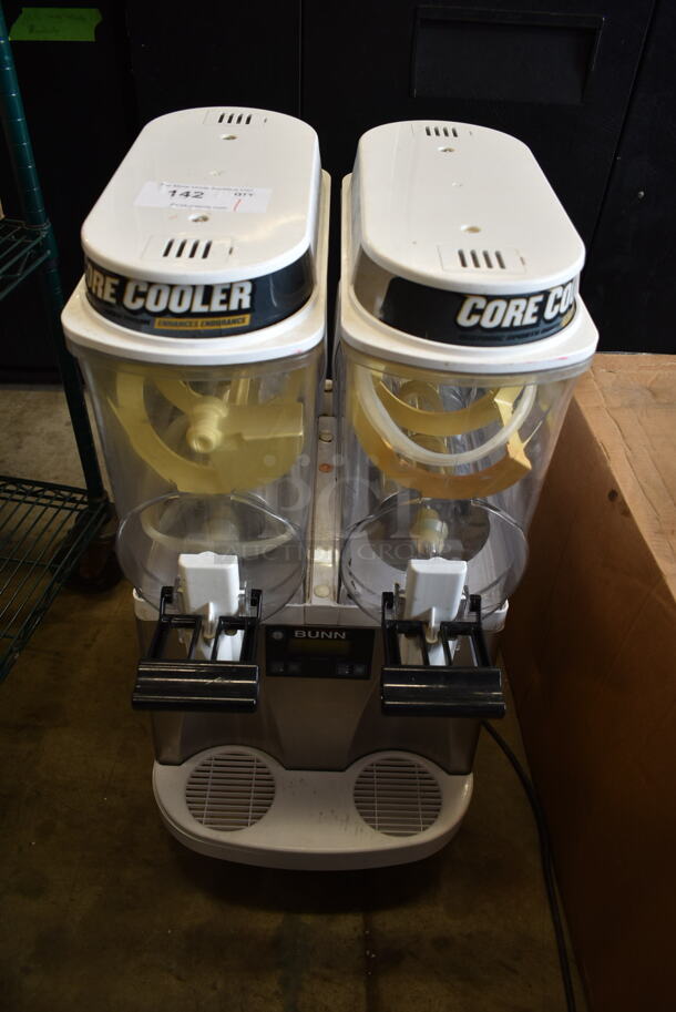Bunn ULTRA-2 Stainless Steel Commercial Countertop 2 Hopper Slushie Machine. 120 Volts, 1 Phase. Tested and Working!