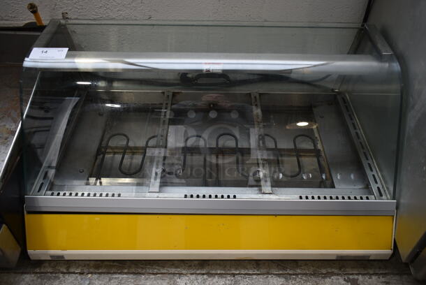 Eurogrill CW-3 Stainless Steel Commercial Countertop Heated Display Case Merchandiser. 208 Volts, 1 Phase. 