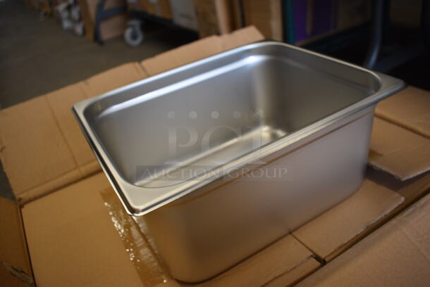 12 BRAND NEW IN BOX! Vollrath Stainless Steel 1/2 Size Drop In Bins. 1/2x6. 12 Times Your Bid! - Image 2 of 4