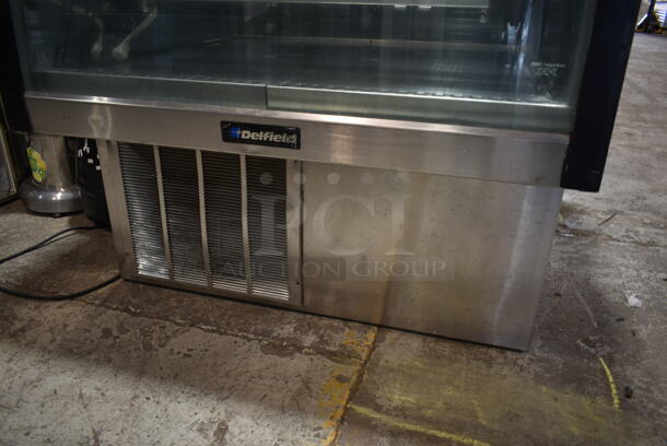 Delfield Stainless Steel Commercial Floor Style Deli Display Case Merchandiser. Tested and Working! - Image 3 of 6