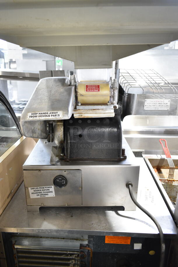 Hollymatic Super Model 54 Metal Commercial Countertop Patty Former. 115 Volts, 1 Phase. Tested and Powers On But Parts Do Not Move - Image 7 of 12