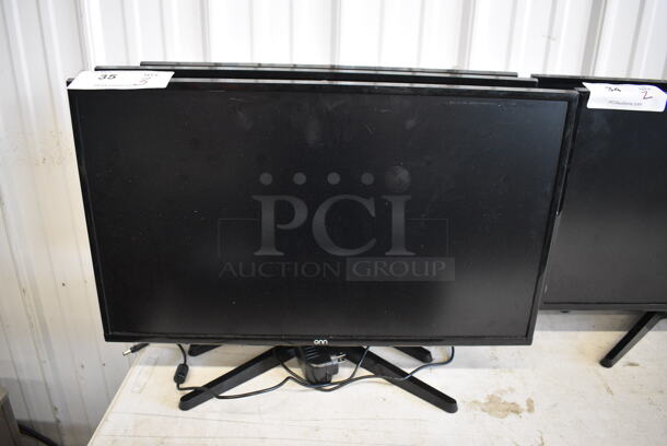 3 Onn ONA24HB19T01 24" Monitor. 120 Volts, 1 Phase. 3 Times Your Bid!  - Image 1 of 5