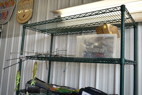 ALL ONE MONEY! Tier Lot of Various Items Including Hooks, Pliers, Reel, and Lures