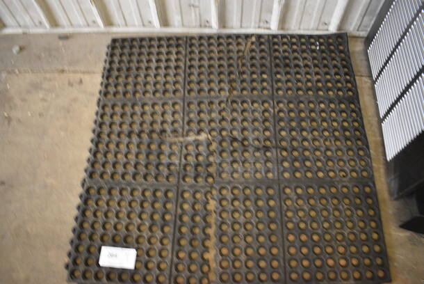 Black Anti Fatigue Floor Mat. 36x36x0.5