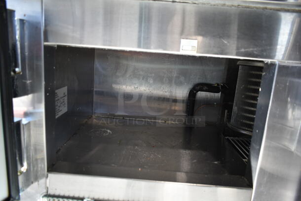 2018 Leader ESLM48S/C Stainless Steel Commercial 3 Door Undercounter Cooler on Commercial Casters. 115 Volts, 1 Phase. Tested and Working! - Image 6 of 9