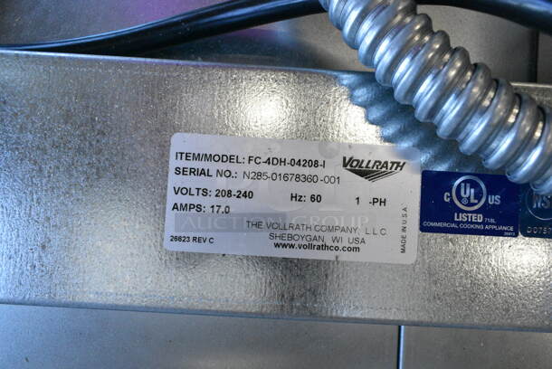 BRAND NEW SCRATCH AND DENT! Vollrath FC-4DH-04208-I Metal 4 Pan Drop-In Hot Food Well with Infinite Controls - 208-240 Volts, 1 Phase.  - Image 4 of 4