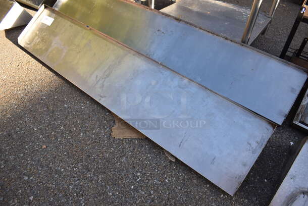 Metal Shelf w/ Wall Mount Brackets. 60x12x11 - Image 2 of 3
