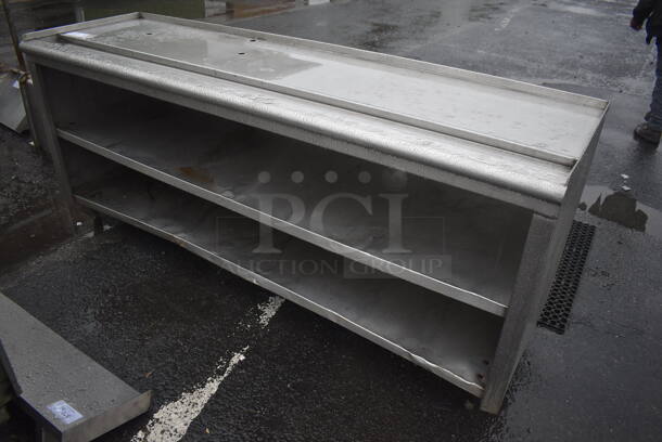 Stainless Steel Commercial Soda Station w/ 2 Under Shelves. 84x25x37 - Image 1 of 4