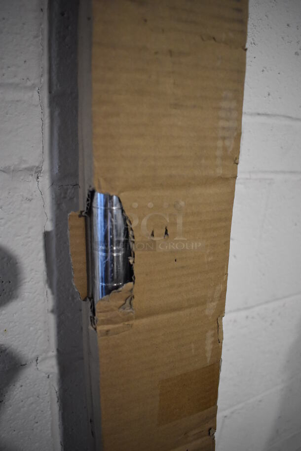 ALL ONE MONEY! Lot of 8 BRAND NEW IN BOX! Regency 460ECP74 Chrome Finish Wire Shelving Poles. 74" - Image 8 of 8