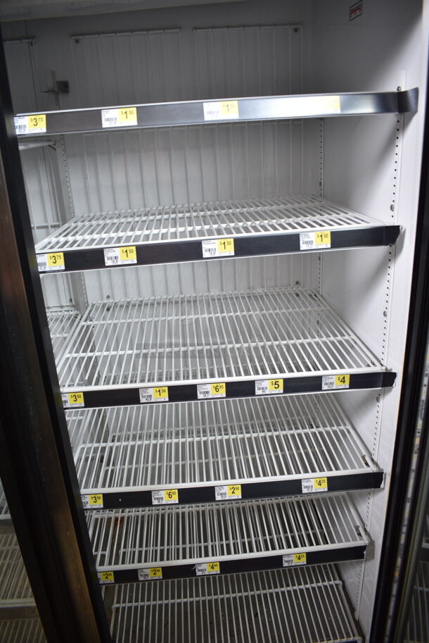 2014 True GDM-49F-HC ENERGY STAR Metal Commercial 2 Door Reach In Freezer Merchandiser w/ Poly Coated Racks. 115/208-230 Volts, 1 Phase. Tested and Working! - Image 2 of 5