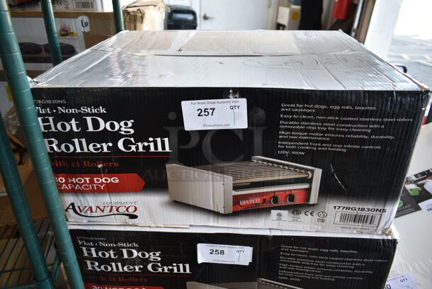 BRAND NEW SCRATCH AND DENT! 2023 Avantco 177RG1830NS Stainless Steel Commercial Countertop Hot Dog Roller. 120 Volts, 1 Phase. Tested and Working! - Image 2 of 6