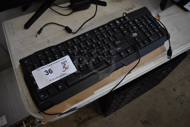 3 Various Computer Keyboards. 1 BRAND NEW! Includes 18x6x2. 3 Times Your Bid! - Image 2 of 4
