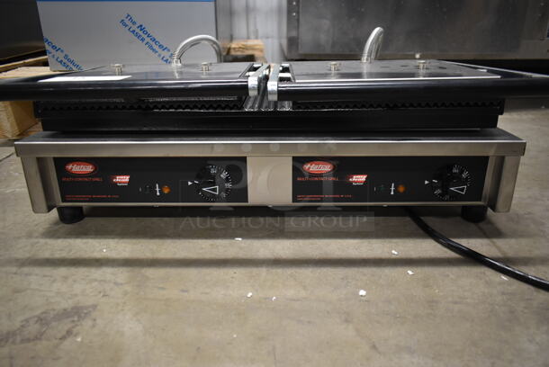 BRAND NEW SCRATCH AND DENT! Hatco MC020G.620P Stainless Steel Commercial Countertop Dual Panini Press. 208 Volts, 1 Phase.  - Image 3 of 6