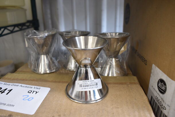 20 BRAND NEW IN BOX! Stainless Steel Jigger Shot Measuring Cups. 2.5x2.5x2.5. 20 Times Your Bid! - Image 4 of 4