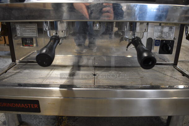 Grindmaster Model ESP2 Stainless Steel Commercial Countertop 2 Group Espresso Machine w/ 3 Portafilters and 2 Steam Wands. 220-240 Volts, 1 Phase. 28x22x22 - Image 4 of 9