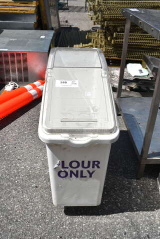 Bulk Food Storage Container, White.