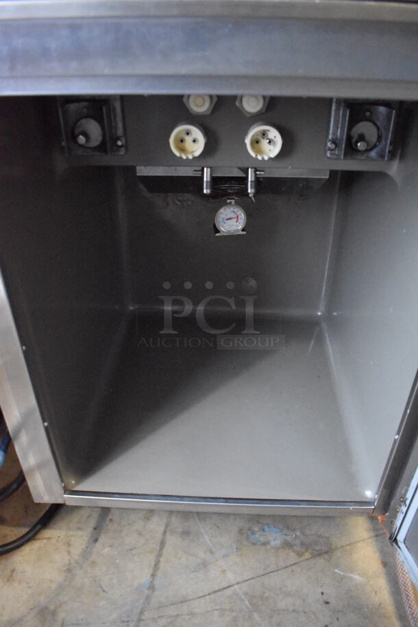 Taylor 8756-27 Stainless Steel Commercial Floor Style Water Cooled 2 Flavor w/ Twist Soft Serve Ice Cream Machine on Commercial Casters. 208/230 Volts, 1 Phase. 26x36x72 - Image 5 of 9