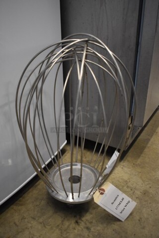 Avantco 177MX40 Metal Commercial 40 Quart Whisk Attachment for Mixer. 10.5x10.5x16
