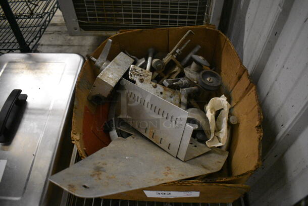 ALL ONE MONEY! Lot of Various Metal Parts and Pieces to Meat Slicer Stacker. Goes GREAT w/ Lots 305-310!