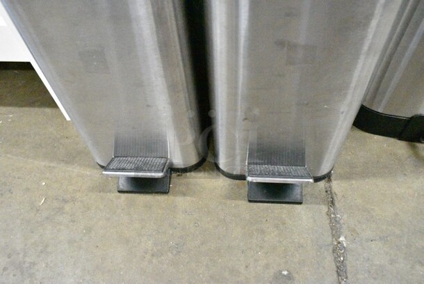 3 Metal Foot Pedal Trash Can. Includes 10.5x10x16, 6x12x12. 3 Times Your Bid!  - Image 8 of 8