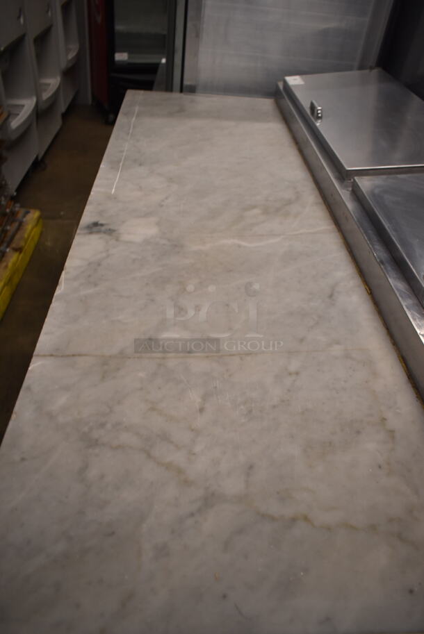 2014 Leader PT72 S/C Stainless Steel Commercial Pizza Prep Table w/ Oversized Stone Cutting Board. 115 Volts, 1 Phase. Tested and Working! - Image 3 of 8