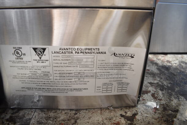 BRAND NEW SCRATCH AND DENT! 2023 Avantco 177CAGR212 Stainless Steel Commercial Countertop Natural Gas Powered 2 Burner Range. Missing Back Burner and Grate.  - Image 8 of 9