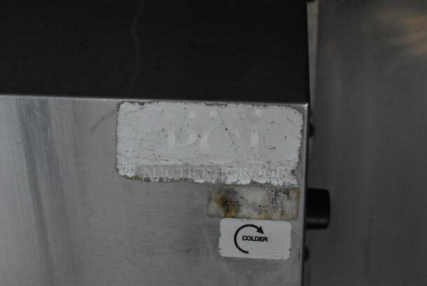 Delfield Stainless Steel Commercial Sandwich Salad Prep Table Bain Marie Mega Top on Commercial Casters. 115 Volts, 1 Phase. Tested and Powers On But Does Not Get Cold  - Image 7 of 9