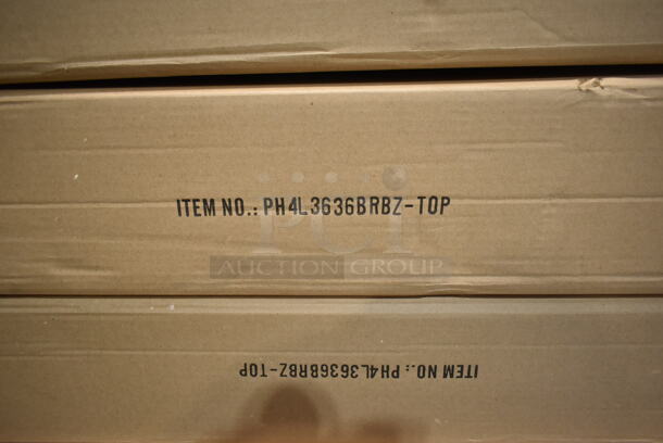 PALLET LOT of 13 BRAND NEW IN BOX! BFM Seating Items PH4L3636BRBZ-TOP Outdoor Patio Tabletops. Goes GREAT w/ Lots 113 and 115! 13 Times Your Bid! - Image 4 of 6