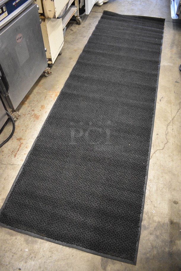 Black Floor Rug. 34x115.5 - Image 3 of 5