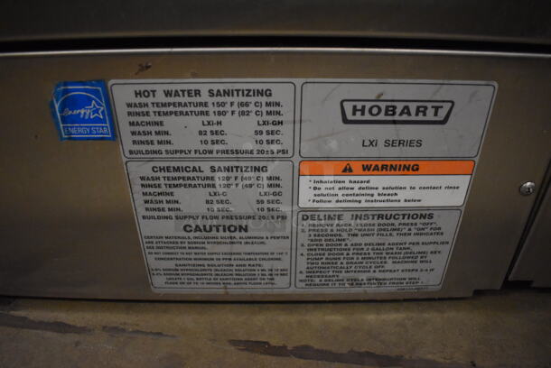 Hobart LXIH ENERGY STAR Stainless Steel Commercial Undercounter Dishwasher. 120/208-240 Volts, 1 Phase. 24x26x35 - Image 9 of 9