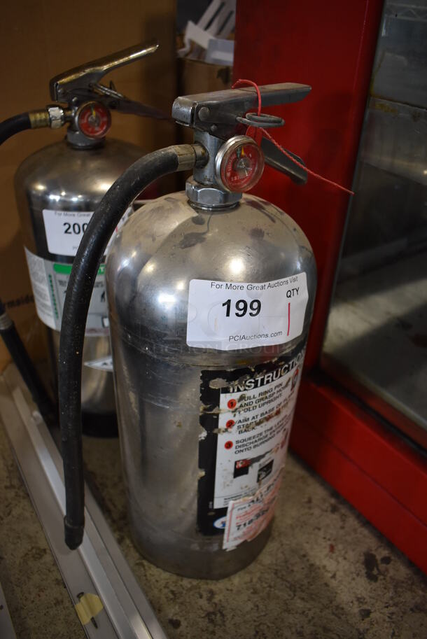 Badger Wet Chemical Fire Extinguisher. 7x7x20. Buyer Must Pick Up - We Will Not Ship This Item.  - Image 2 of 3