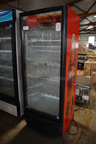 Imbera Model G319 CO2 ENERGY STAR Metal Commercial Single Door Reach In Cooler Merchandiser w/ Poly Coated Racks. 115 Volts, 1 Phase. 30x27x79. Tested and Working!