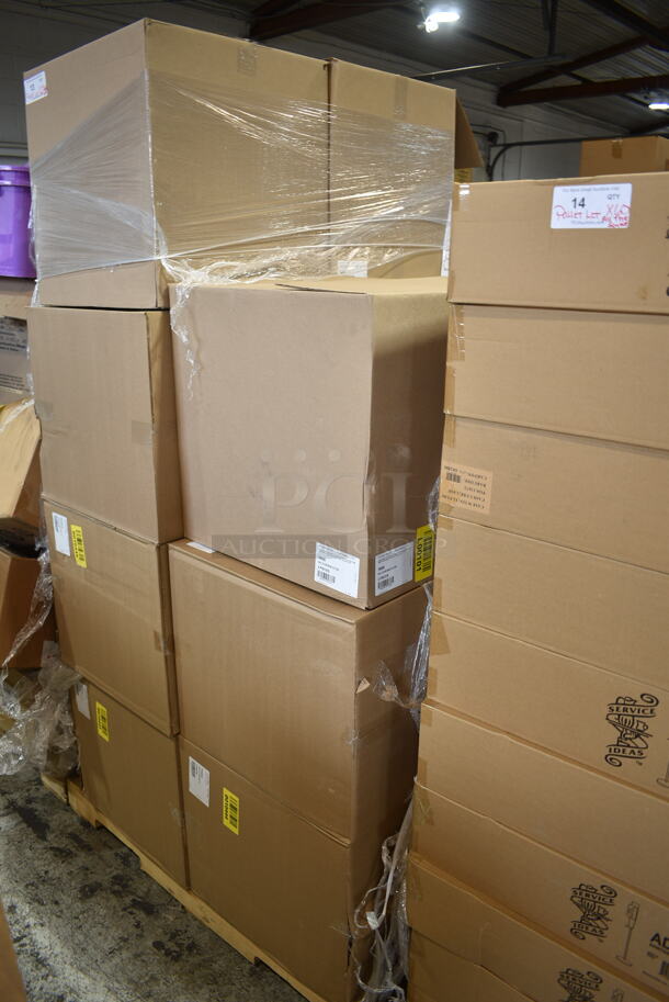 PALLET LOT of 14 BRAND NEW Boxes of 2 Vollrath TR6BBB Traex® Full-Size Beige 25-Compartment 7 7/8" Glass Rack. 14 Times Your Bid! - Image 2 of 3