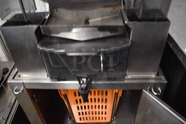 2016 Zumex 05228 Commercial Stainless Steel Speed Pro Tank Podium D&C Juicer Machine With 1 Door Cabinet On Commercial Casters. 115V. Tested And Working! - Image 6 of 8